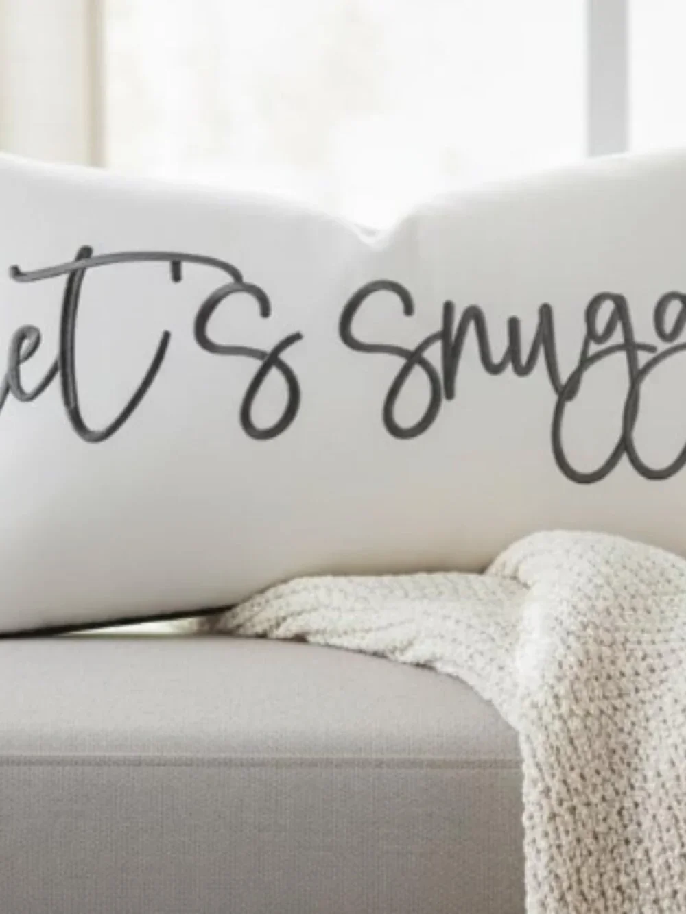 Let's Snuggle Decorative Lumbar Pillow